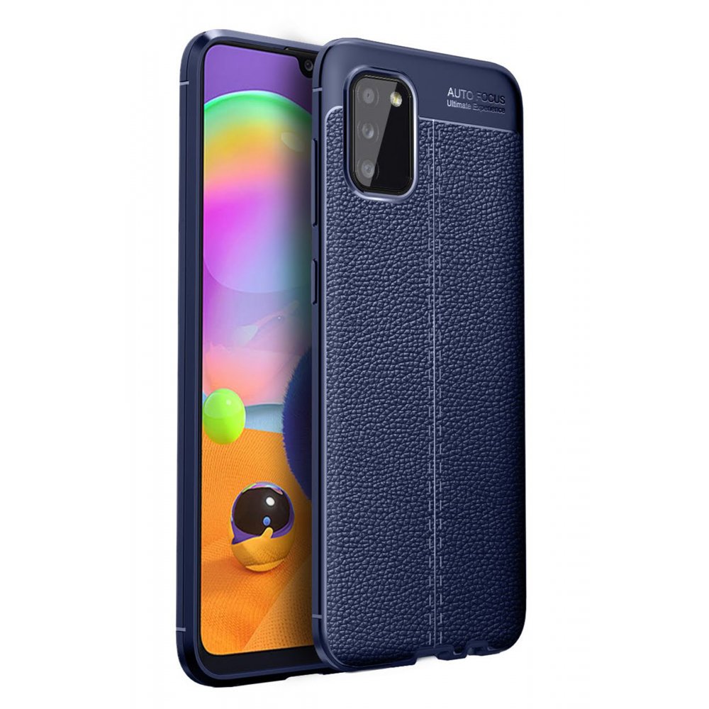  Samsung Galaxy A02S Kılıf Auto Focus Kapak - Lacivert