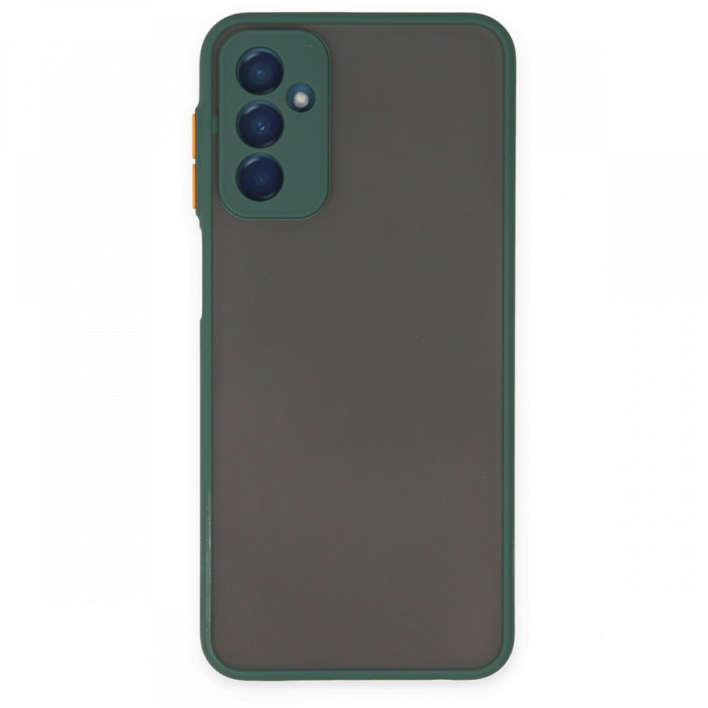  Samsung Galaxy M23 Kılıf Montreal Silikon Kapak - Yeşil