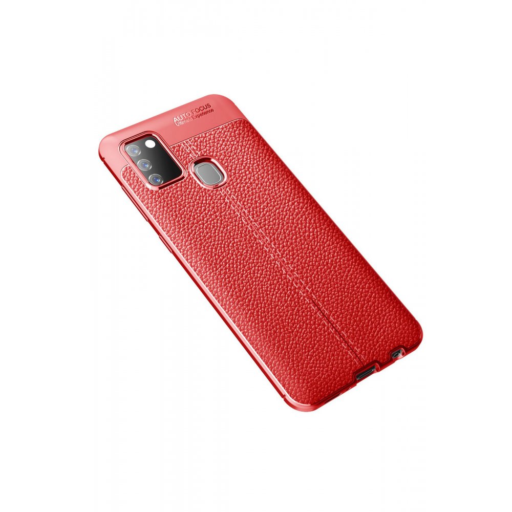  Samsung Galaxy A21S Kılıf Auto Focus Kapak - Kırmızı