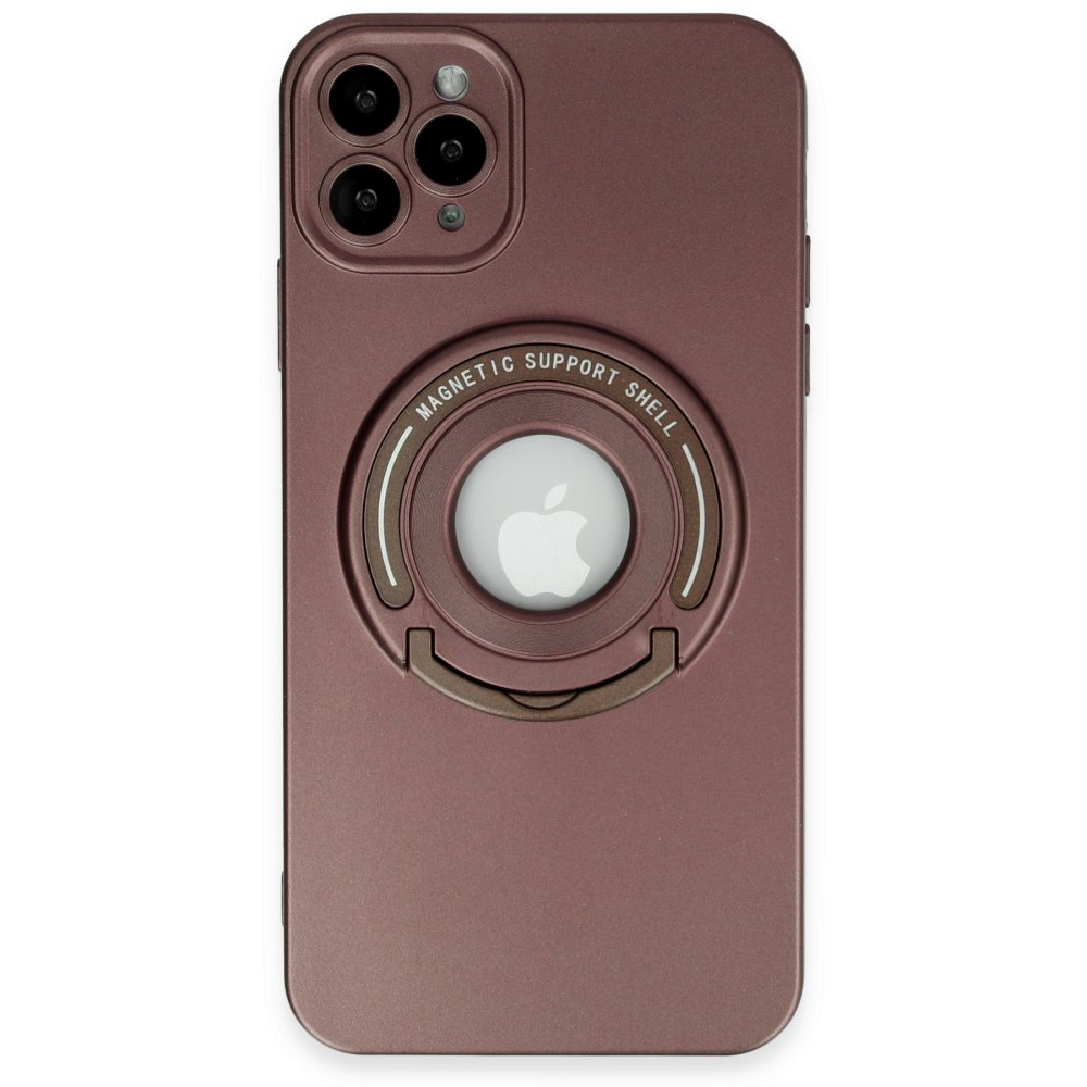  iPhone 12 Pro Kılıf Lukka Magneticsafe Kapak - Kahverengi