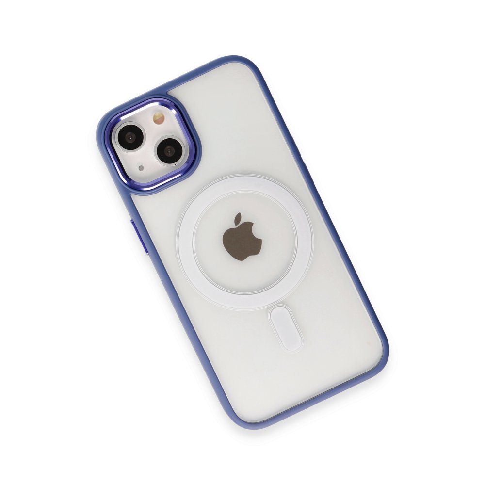  iPhone 15 Kılıf Room Magneticsafe Silikon - Sierra Blue