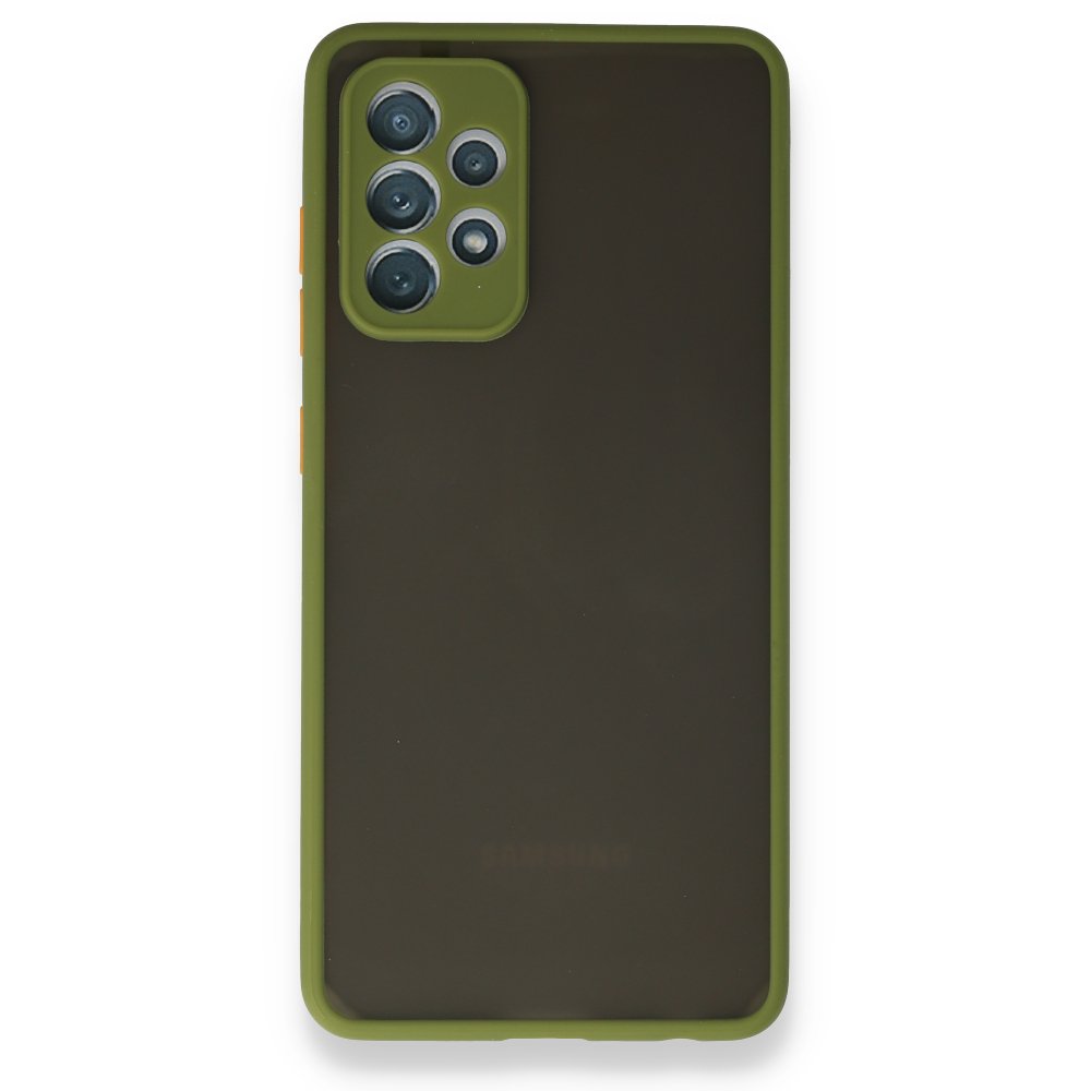  Samsung Galaxy A52 Kılıf Montreal Silikon Kapak - Yeşil