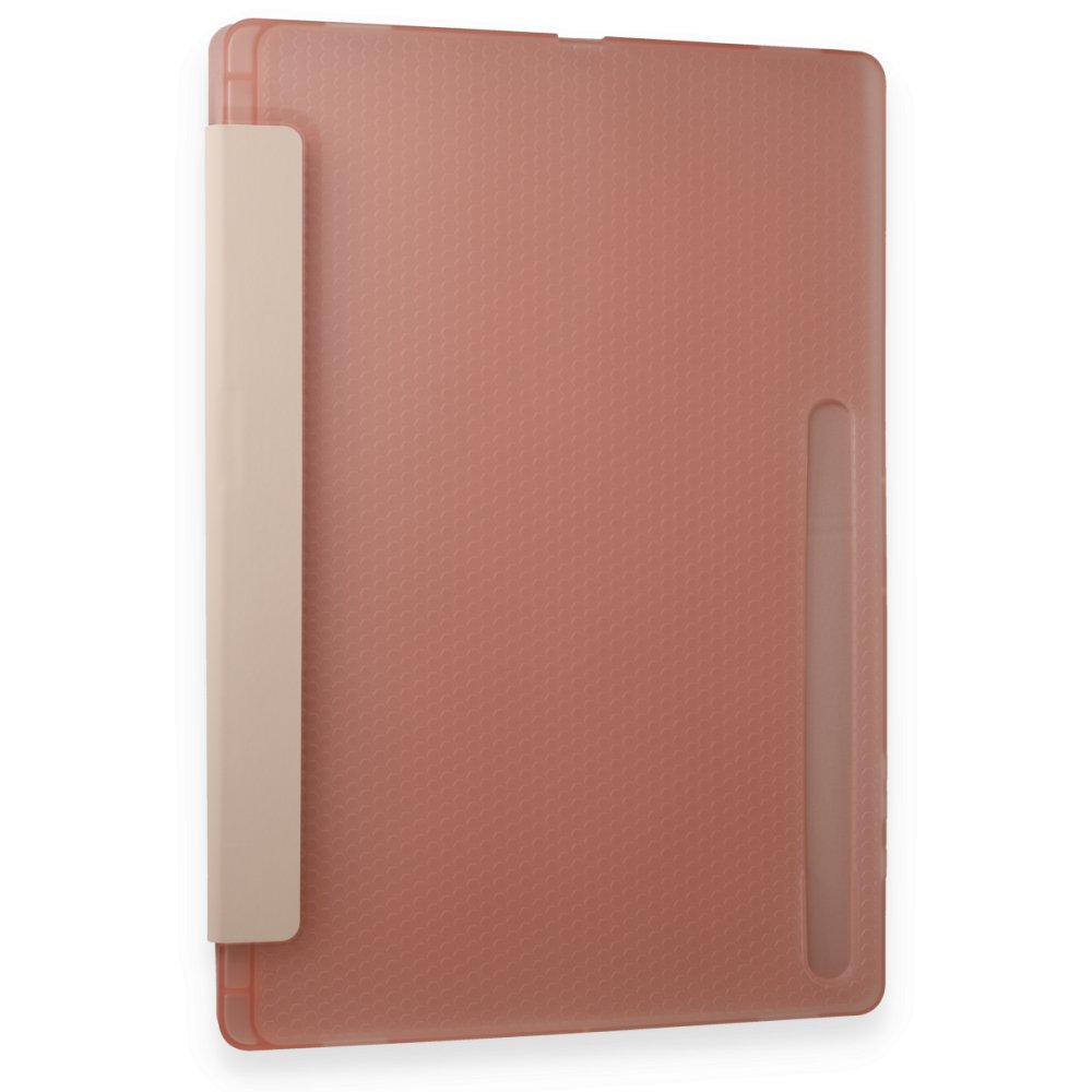  Samsung Galaxy X910 Tab S9 Ultra 14.6 Kılıf Kalemlikli Mars Tablet Kılıfı - Rose Gold