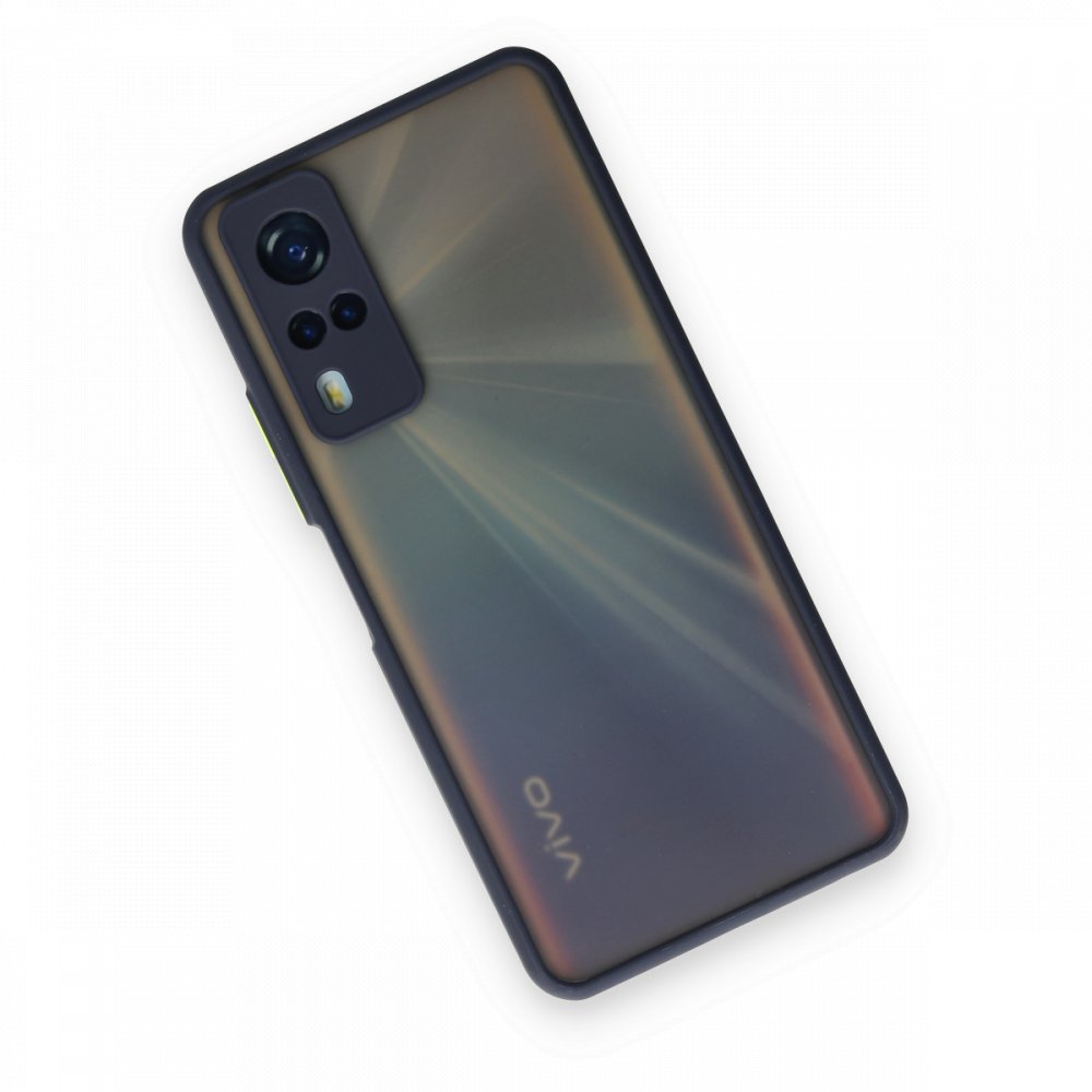  Vivo Y31 2021 Kılıf Montreal Silikon Kapak - Lacivert