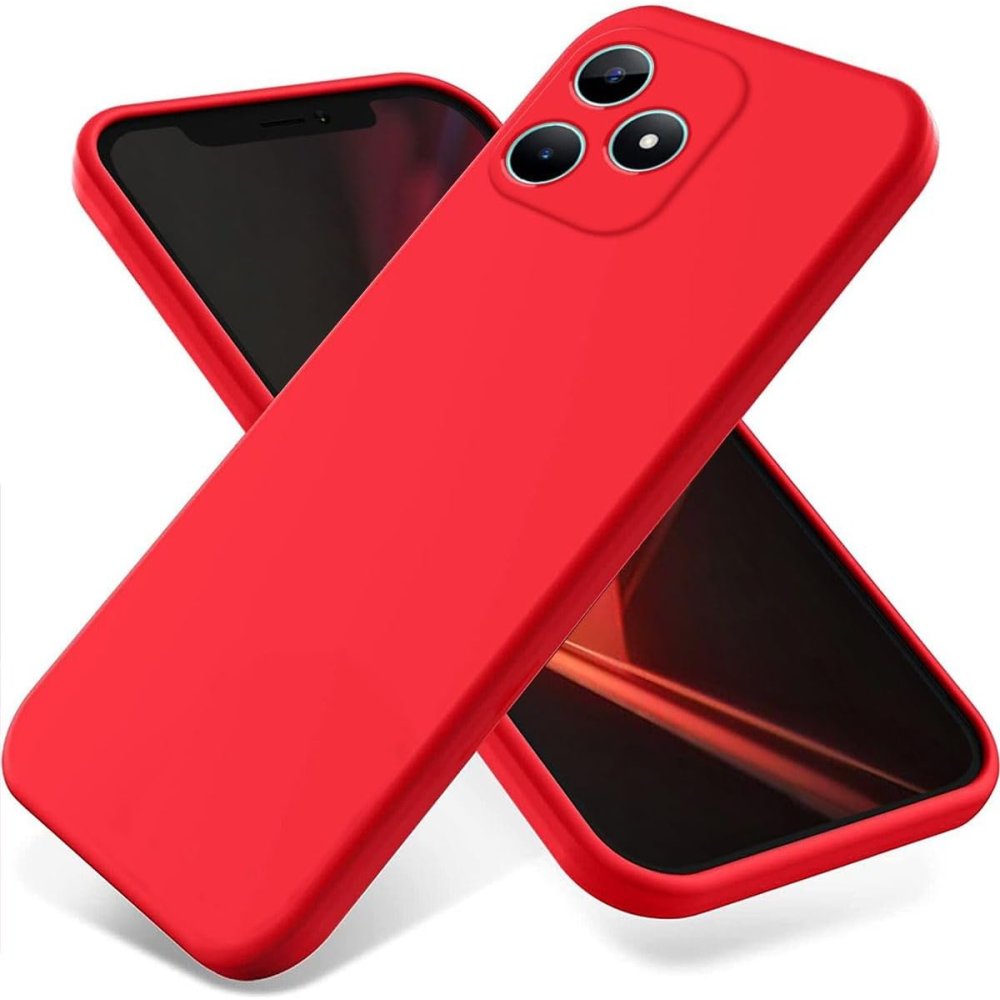 Realme Note 50 4G Kılıf First Silikon - Kırmızı Realme Note 50 4G Kılıf First Silikon - Kırmızı