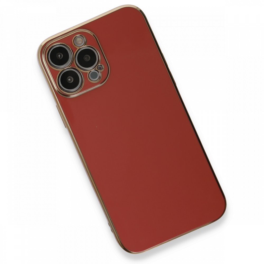  iPhone 13 Pro Kılıf Volet Silikon - Kırmızı