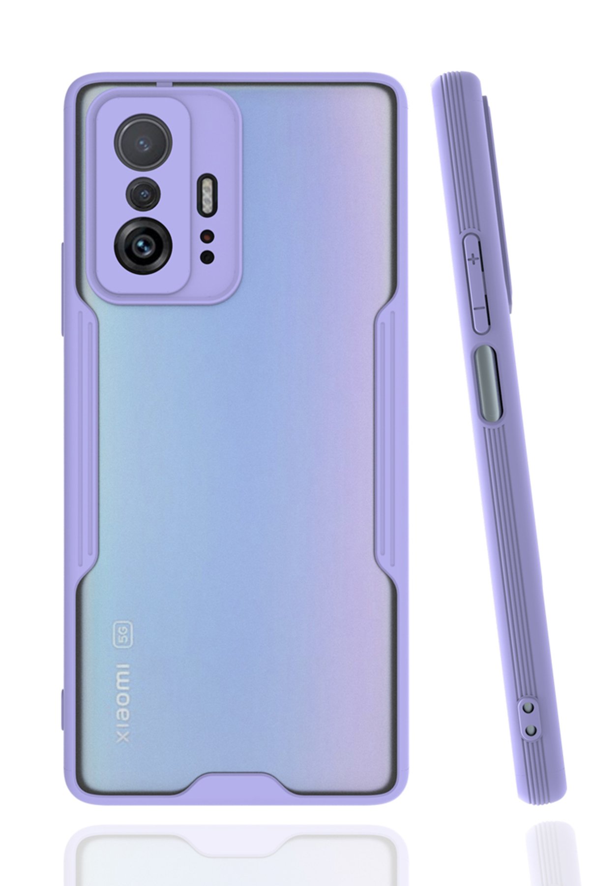  Xiaomi Mi 11T Kılıf Platin Silikon - Lila