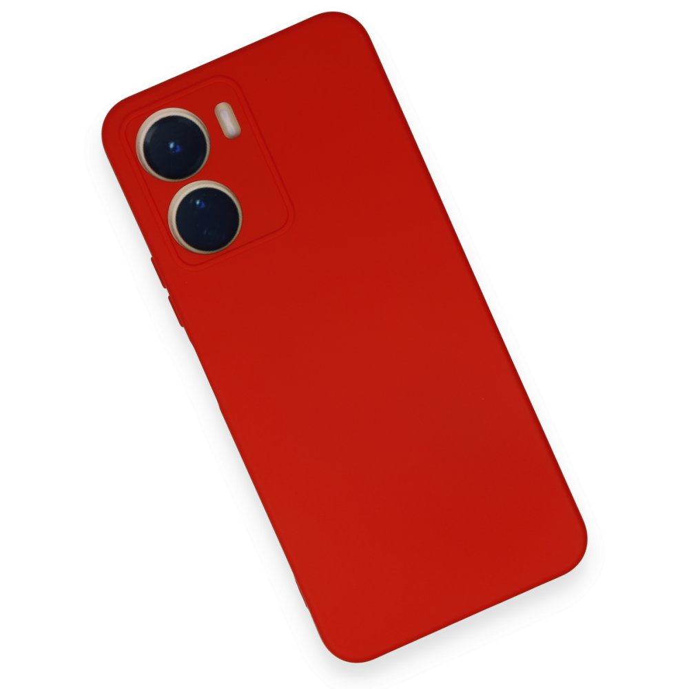 Vivo Y16 Kılıf Nano içi Kadife Silikon - Kırmızı Vivo Y16 Kılıf Nano içi Kadife Silikon - Kırmızı