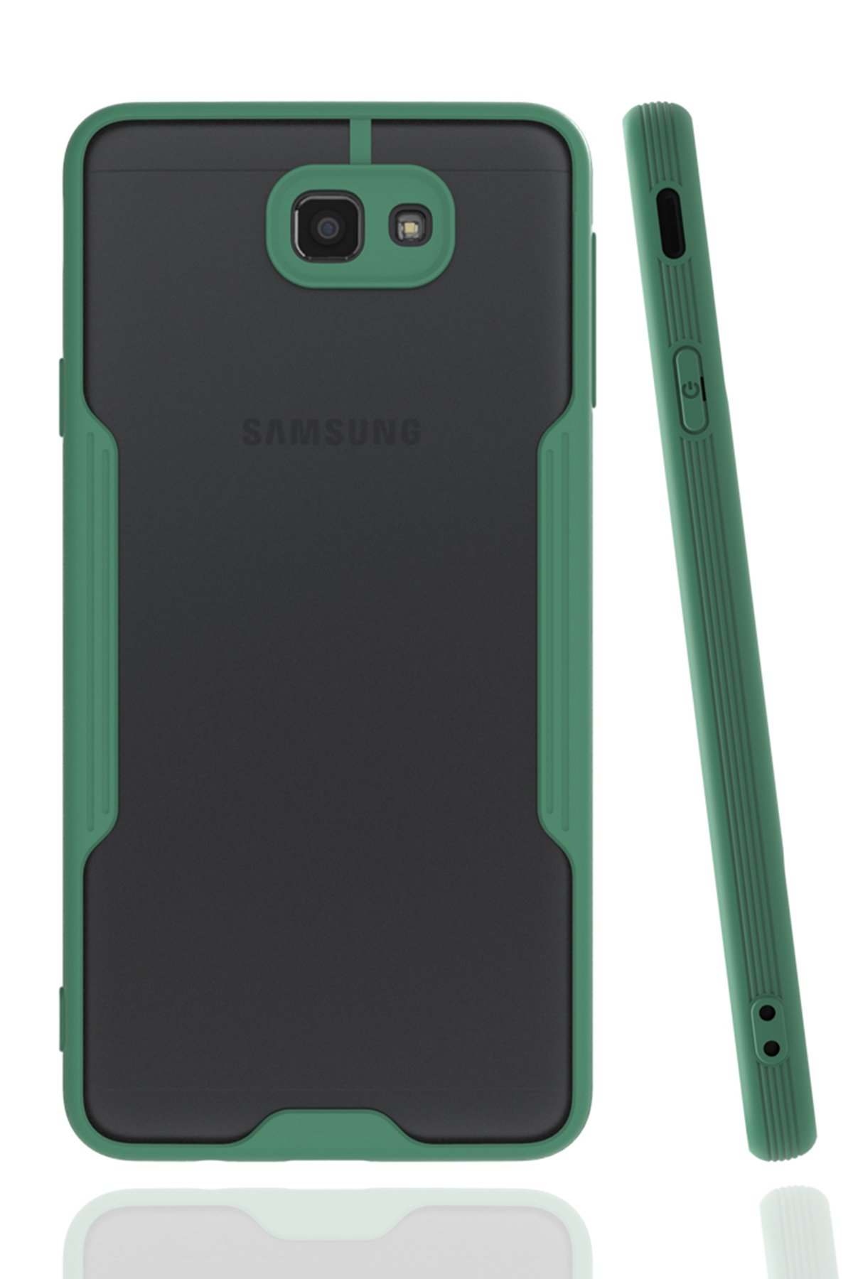 Samsung Galaxy J7 Prime Kılıf Platin Silikon - Yeşil