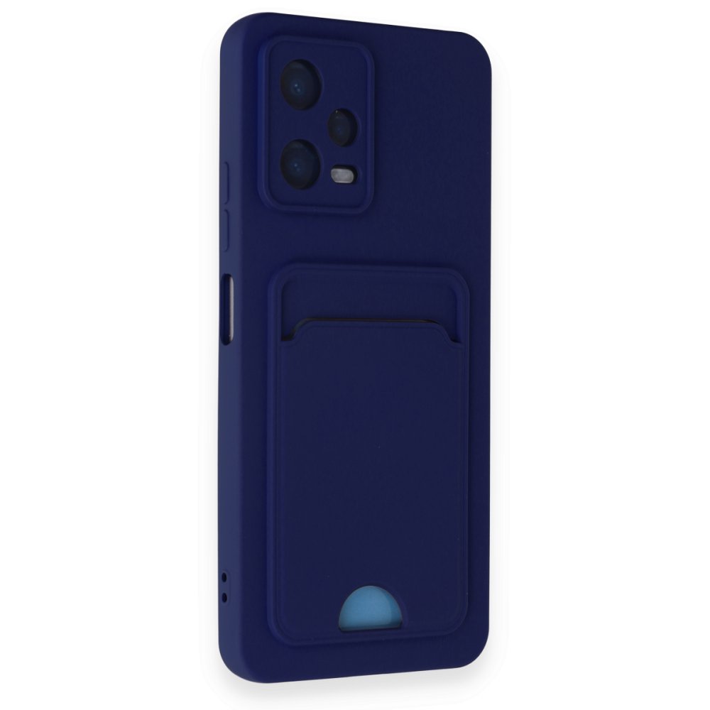  Xiaomi Poco X5 5G Kılıf Kelvin Kartvizitli Silikon - Lacivert