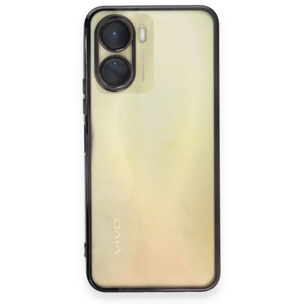 Vivo Y16 Kılıf Razer Lensli Silikon - Siyah  Vivo Y16 Kılıf Razer Lensli Silikon - Siyah