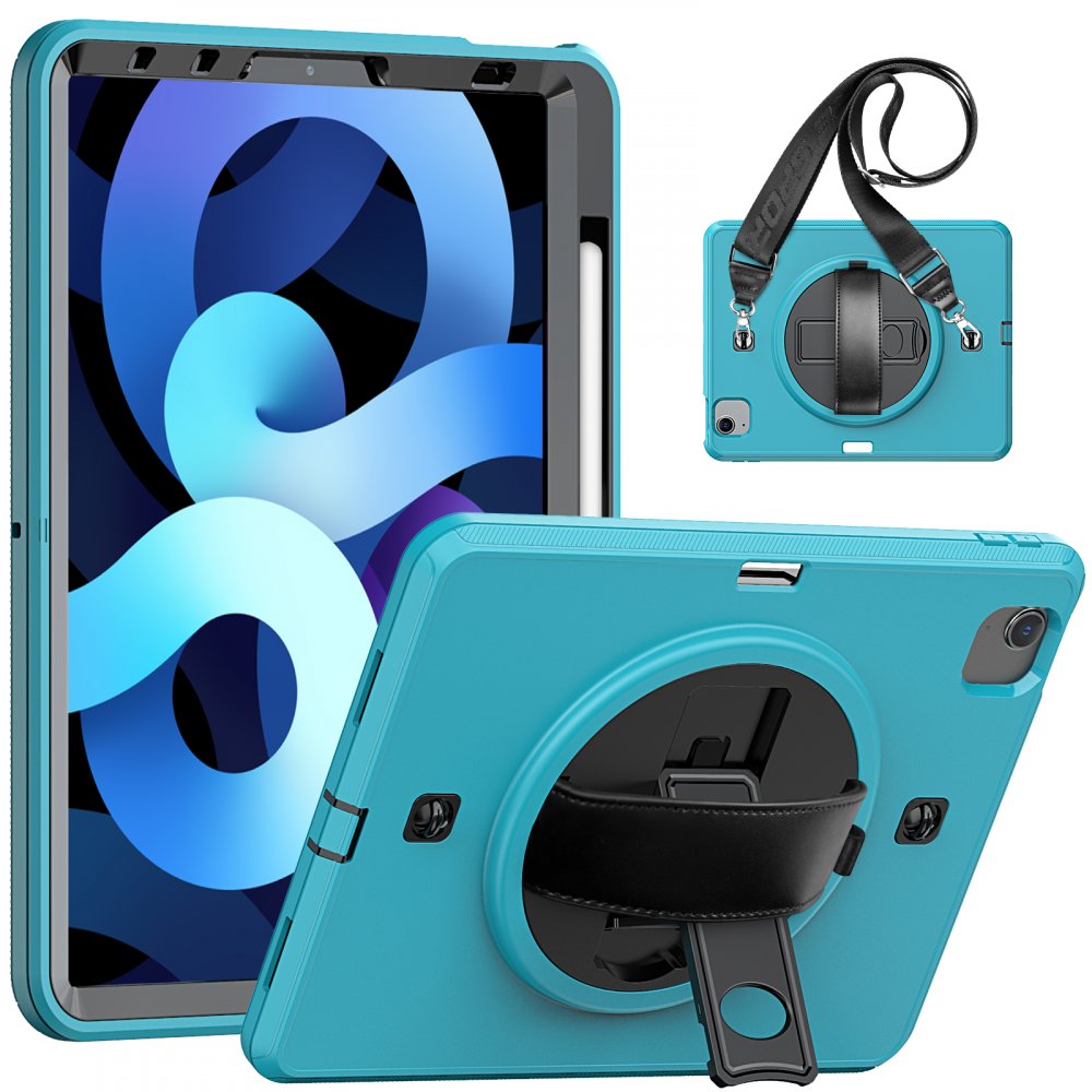  iPad Air 4 10.9 Kılıf Strap-C Otterbox Tablet Kapak - Mavi