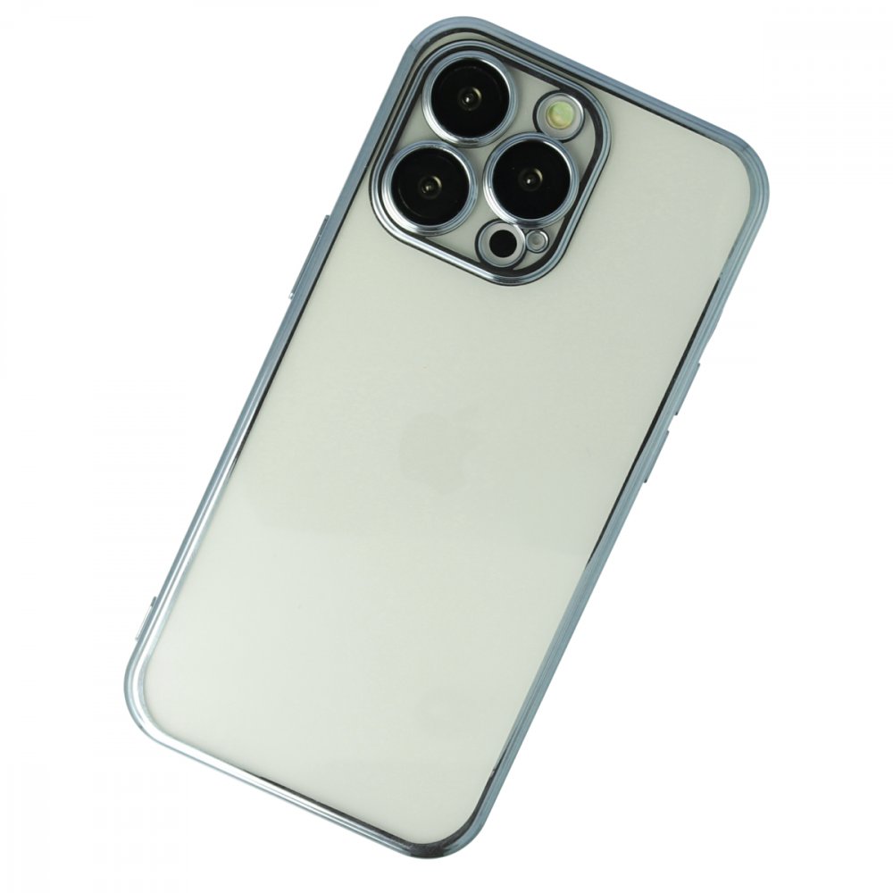 iPhone 13 Pro Kılıf Razer Lensli Silikon - Mavi