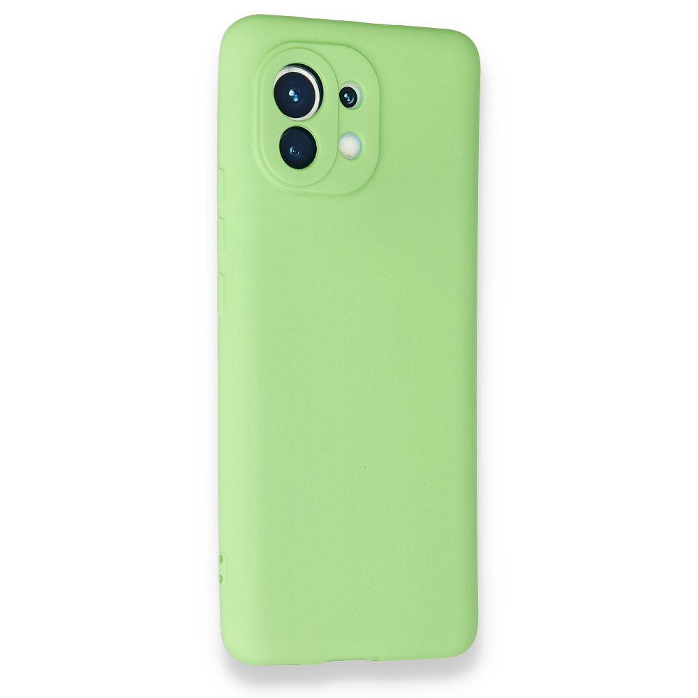  Xiaomi Mi 11 Kılıf First Silikon - Yeşil