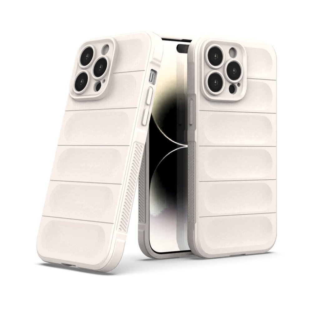  iPhone 14 Pro Kılıf Optimum Silikon - Krem