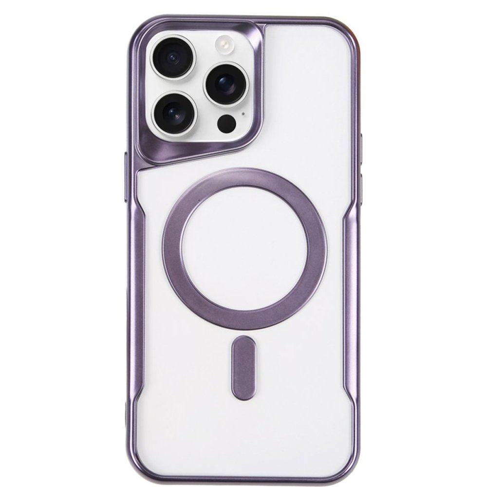 iPhone 15 Pro Kılıf Boyi Magsafe Silikon Kapak - Derin Mor iPhone 15 Pro Kılıf Boyi Magsafe Silikon Kapak - Derin Mor