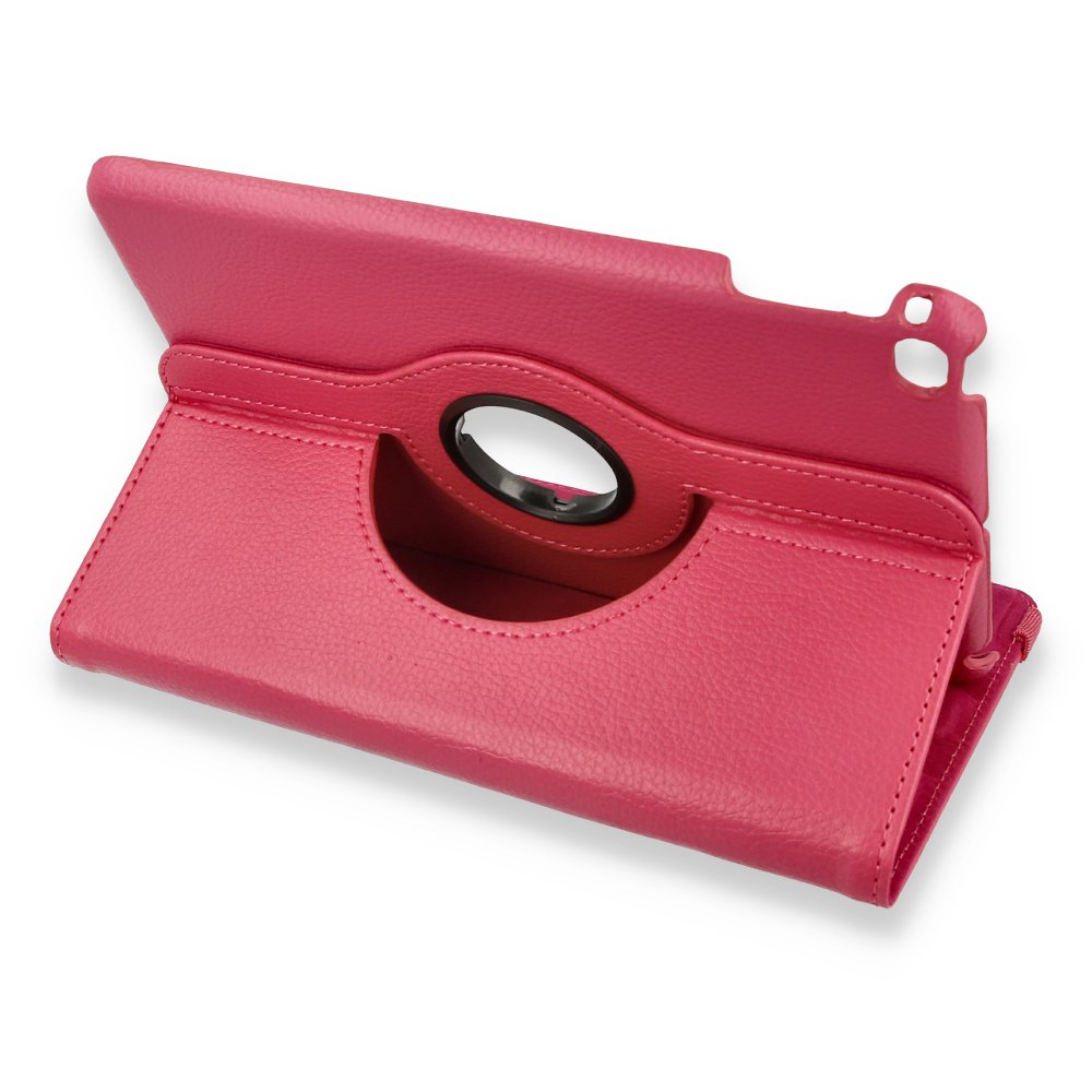iPad Mini 4 Kılıf 360 Tablet Deri Kılıf - Pembe iPad Mini 4 Kılıf 360 Tablet Deri Kılıf - Pembe