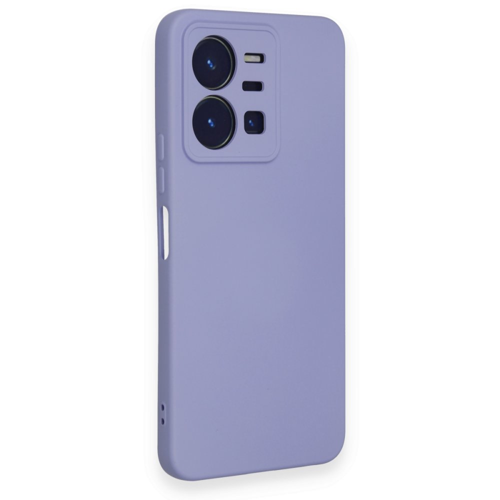 Vivo Y35 Kılıf Nano içi Kadife Silikon - Lila Vivo Y35 Kılıf Nano içi Kadife Silikon - Lila