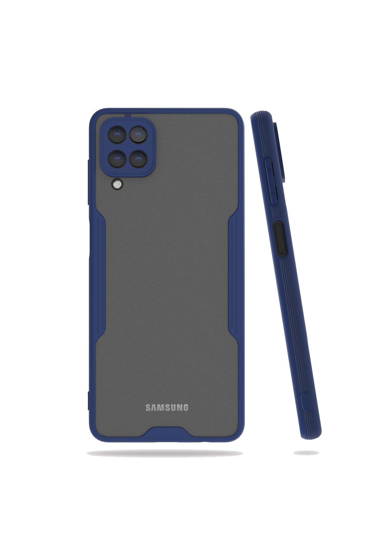  Samsung Galaxy M22 Kılıf Platin Silikon - Lacivert