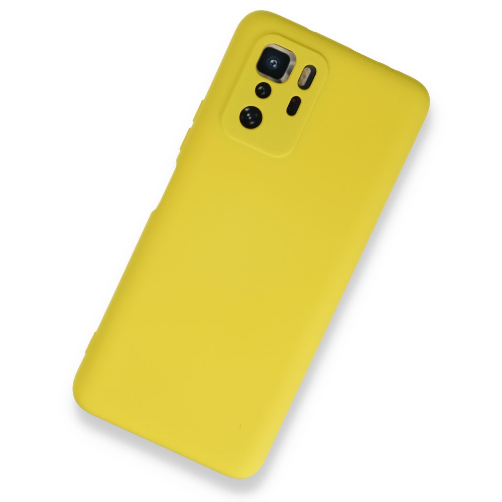  Xiaomi Poco X3 GT Kılıf Nano içi Kadife Silikon - Sarı