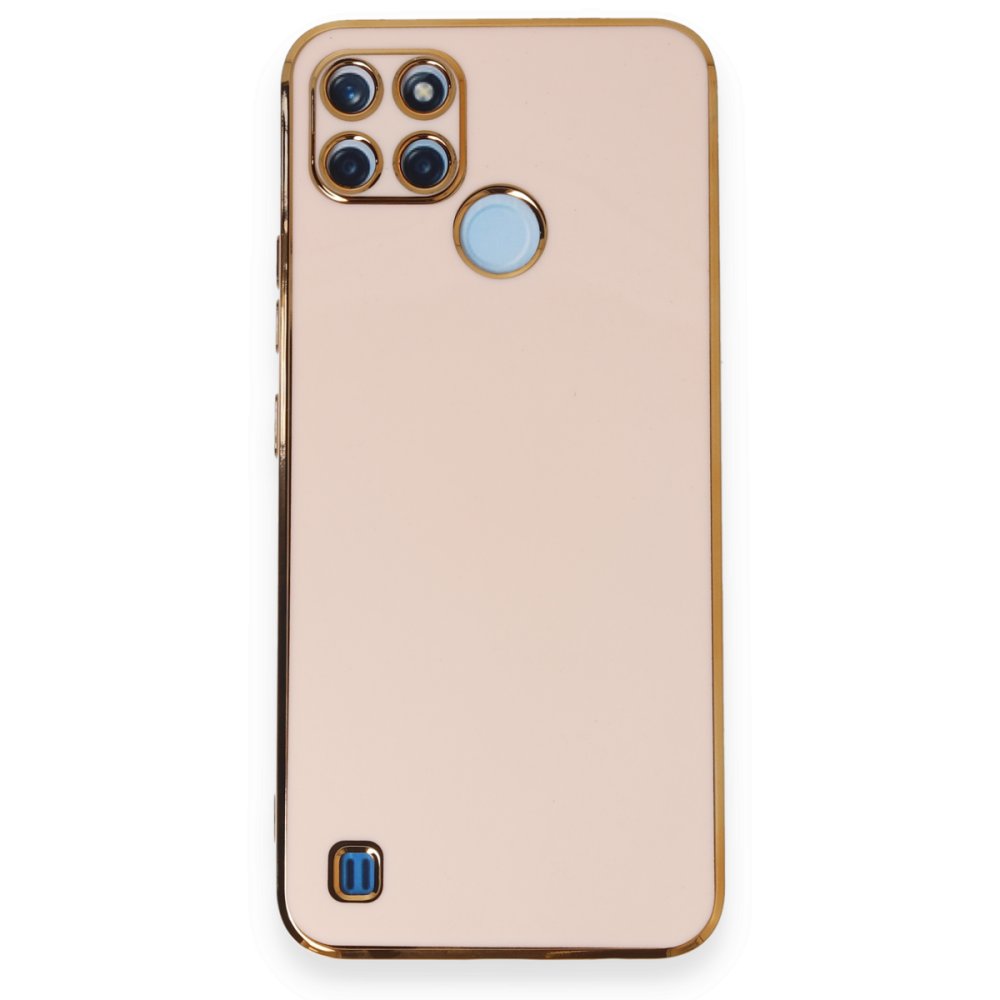  Realme C21Y Kılıf Volet Silikon - Pembe