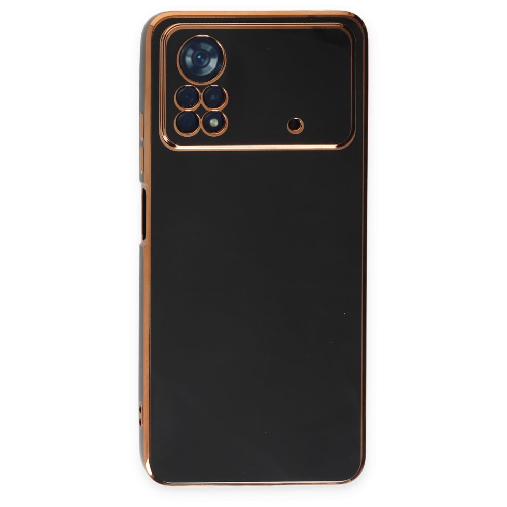  Xiaomi Poco X4 Pro 5G Kılıf Volet Silikon - Siyah