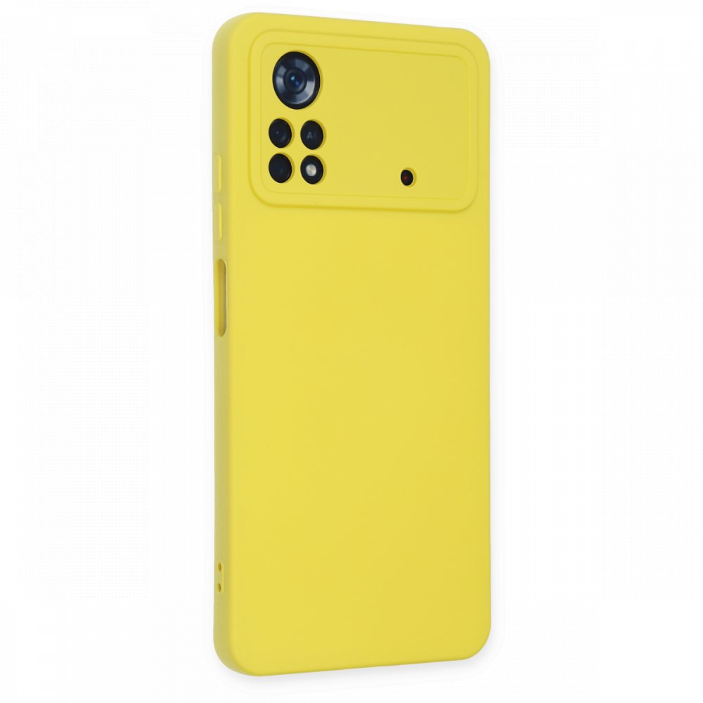  Xiaomi Poco X4 Pro 5G Kılıf Nano içi Kadife Silikon - Sarı
