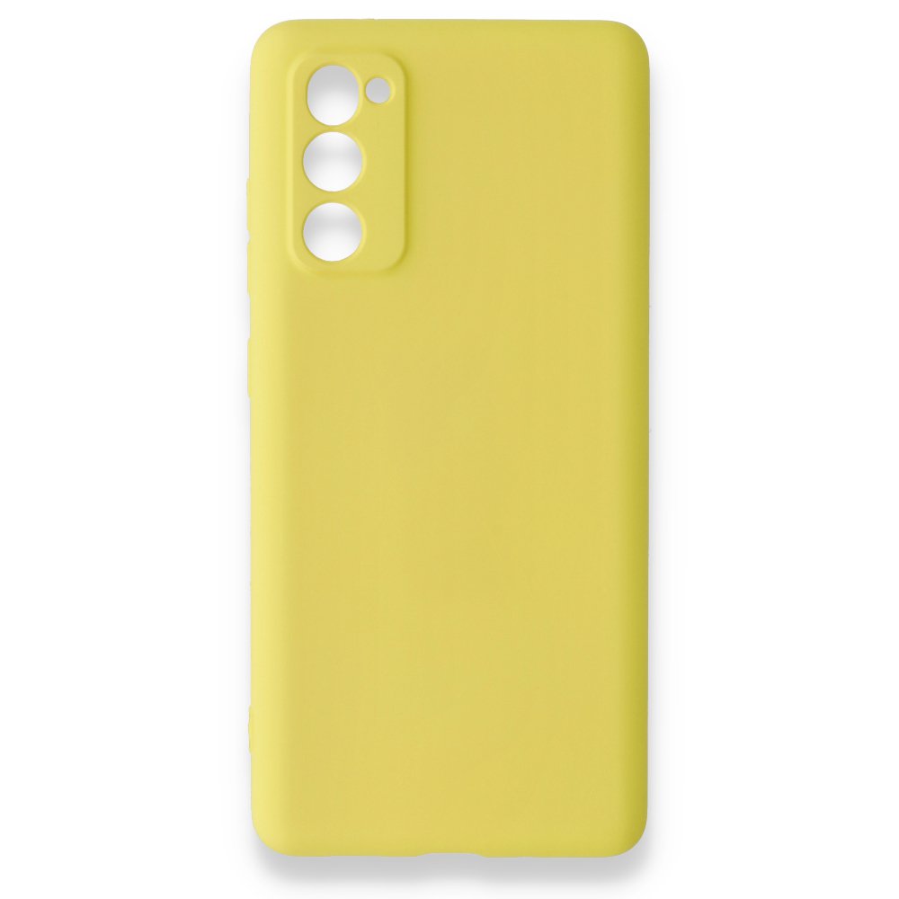  Samsung Galaxy S20 FE Kılıf Nano içi Kadife Silikon - Sarı