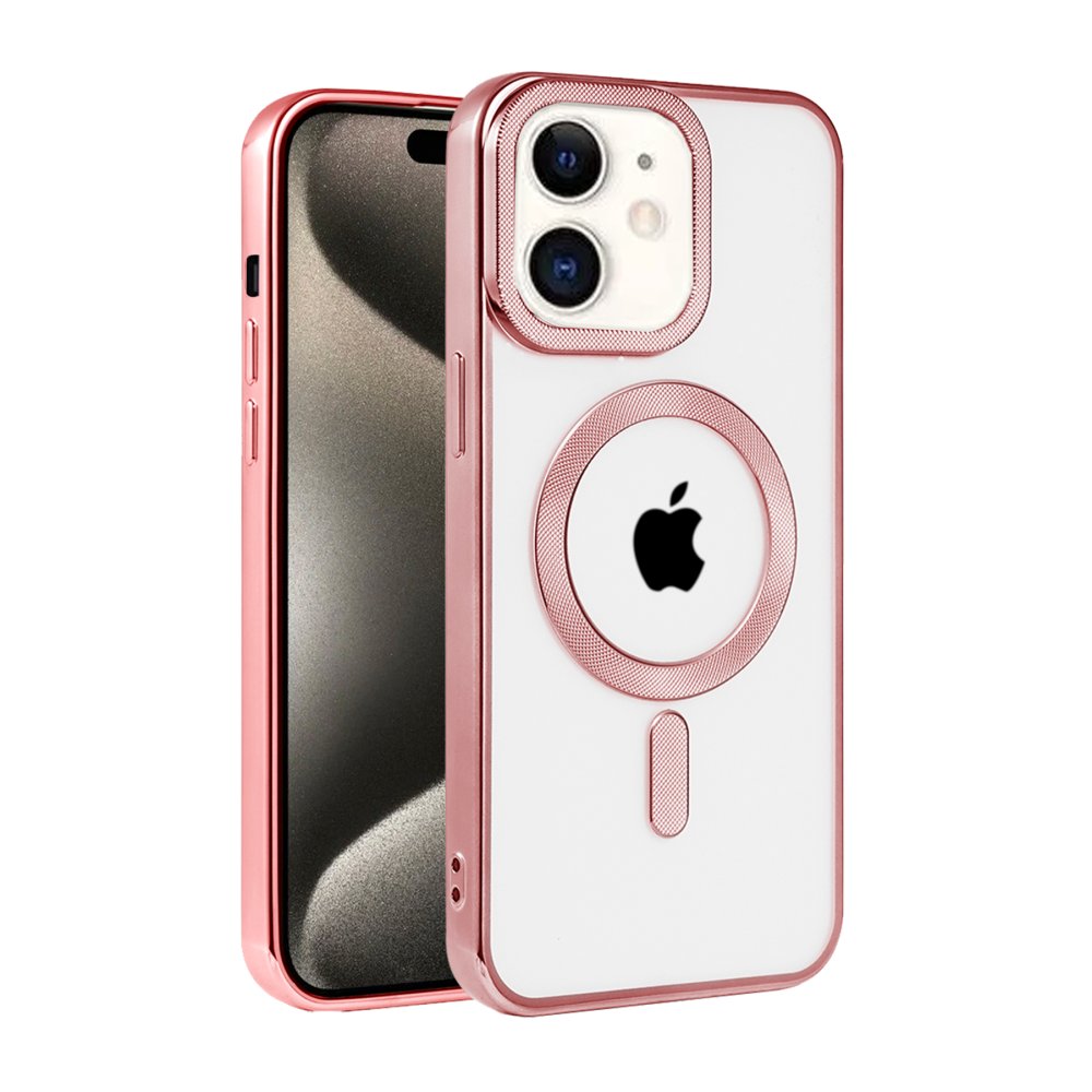  iPhone 11 Kılıf Kronos Magsafe Kapak - Rose Gold