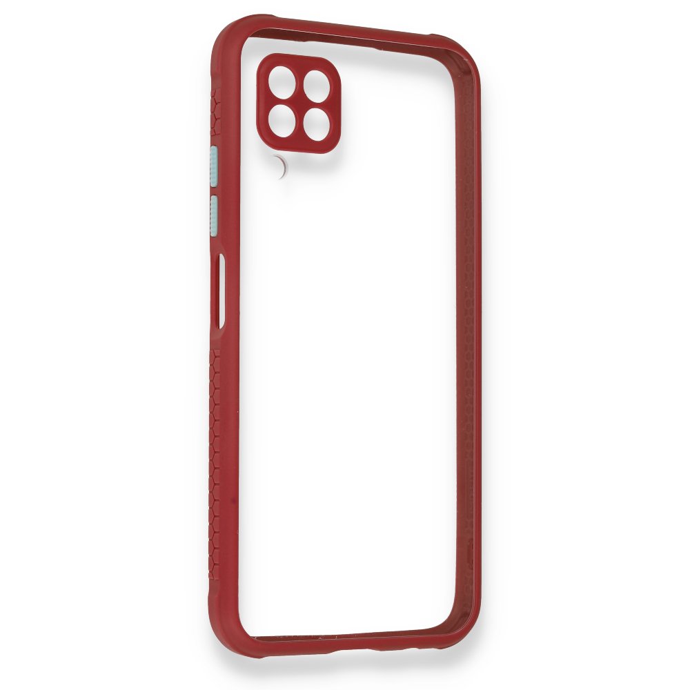 Huawei P40 Lite Kılıf Miami Şeffaf Silikon - Fuşya  Huawei P40 Lite Kılıf Miami Şeffaf Silikon - Fuşya