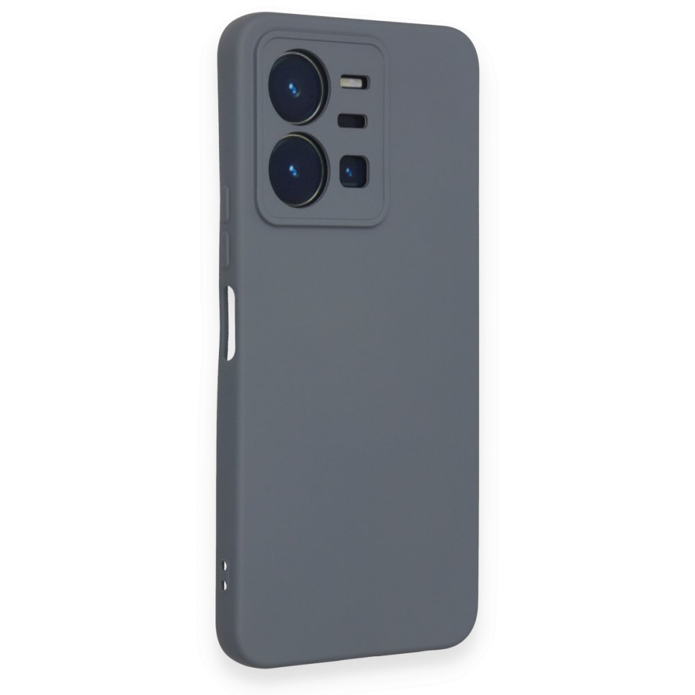 Vivo Y35 Kılıf Nano içi Kadife Silikon - Gri Vivo Y35 Kılıf Nano içi Kadife Silikon - Gri