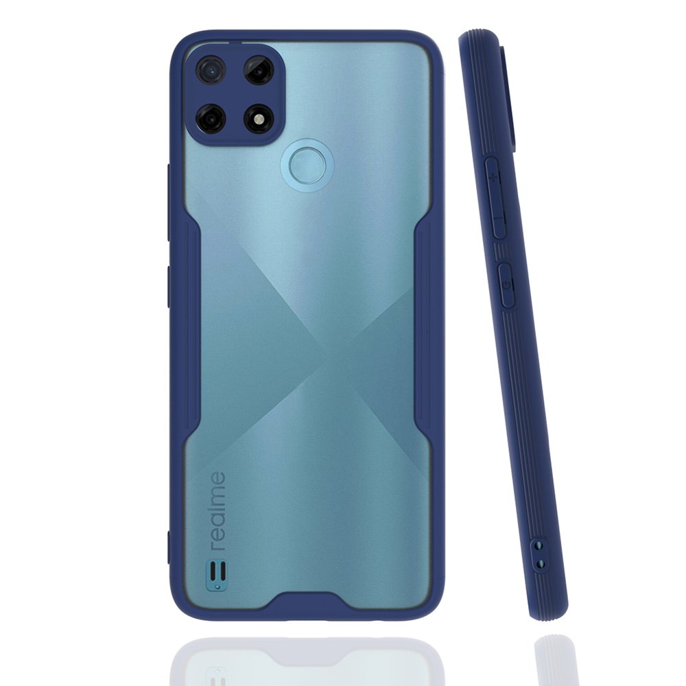  Realme C21Y Kılıf Platin Silikon - Lacivert