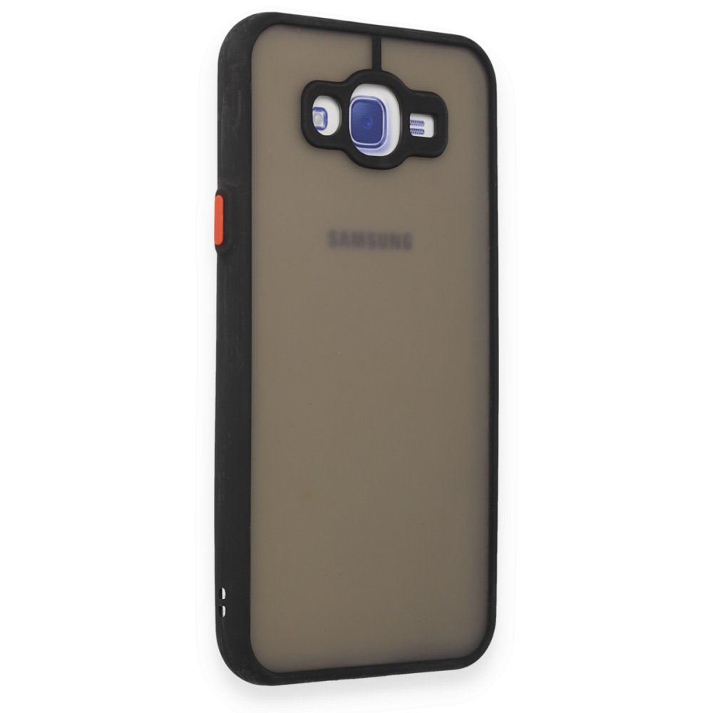  Samsung Galaxy J7 Kılıf Montreal Silikon Kapak - Siyah