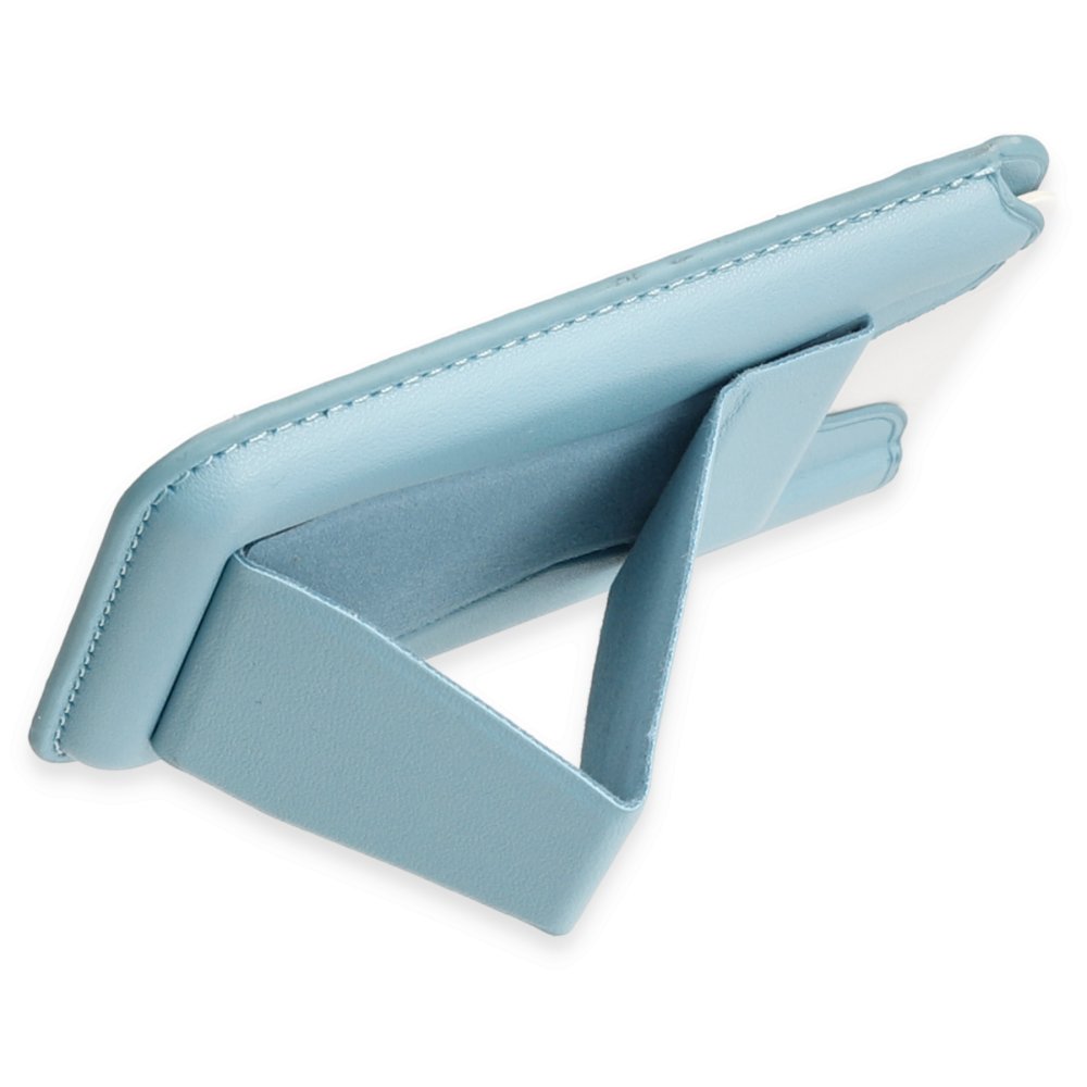  Magneticsafe Standlı Deri Kartlık - Sierra Blue