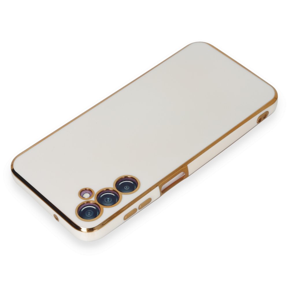  Samsung Galaxy M14 5G Kılıf Volet Silikon - Beyaz