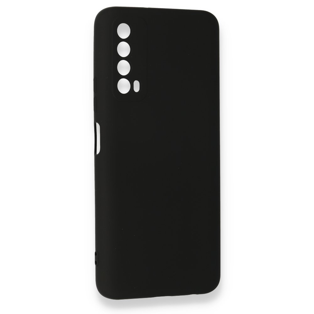 Huawei P Smart 2021 Kılıf Nano içi Kadife Silikon - Siyah  Huawei P Smart 2021 Kılıf Nano içi Kadife Silikon - Siyah