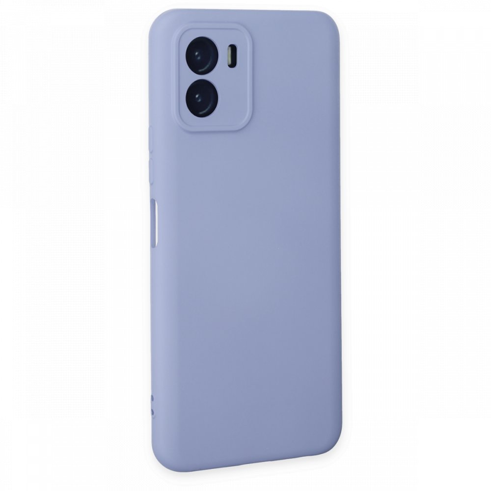  Vivo Y15S Kılıf Nano içi Kadife Silikon - Lila