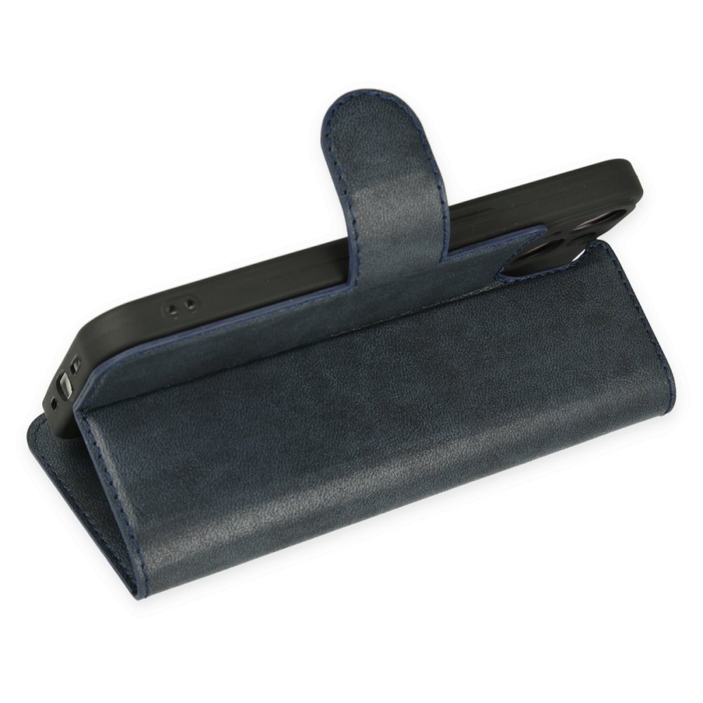 iPhone 14 Plus Kılıf Trend S Plus Kapaklı Kılıf - Lacivert iPhone 14 Plus Kılıf Trend S Plus Kapaklı Kılıf - Lacivert