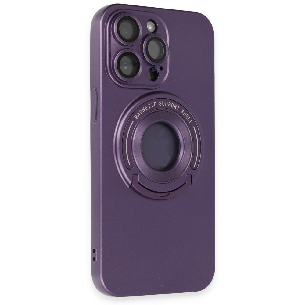  iPhone 13 Pro Max Kılıf Lukka Magneticsafe Kapak - Derin Mor