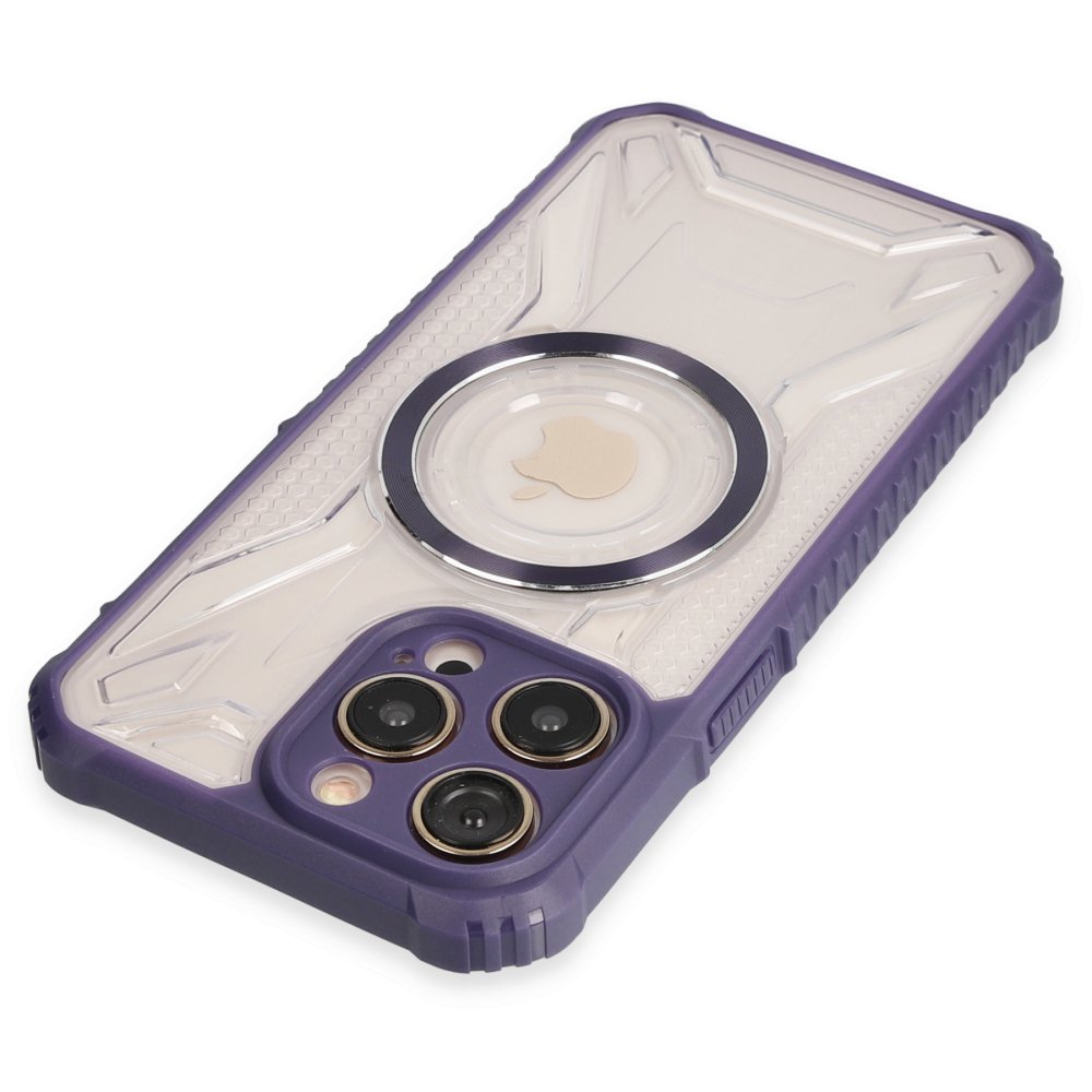 iPhone 13 Pro Max Kılıf Prag Magneticsafe Kapak - Derin Mor iPhone 13 Pro Max Kılıf Prag Magneticsafe Kapak - Derin Mor