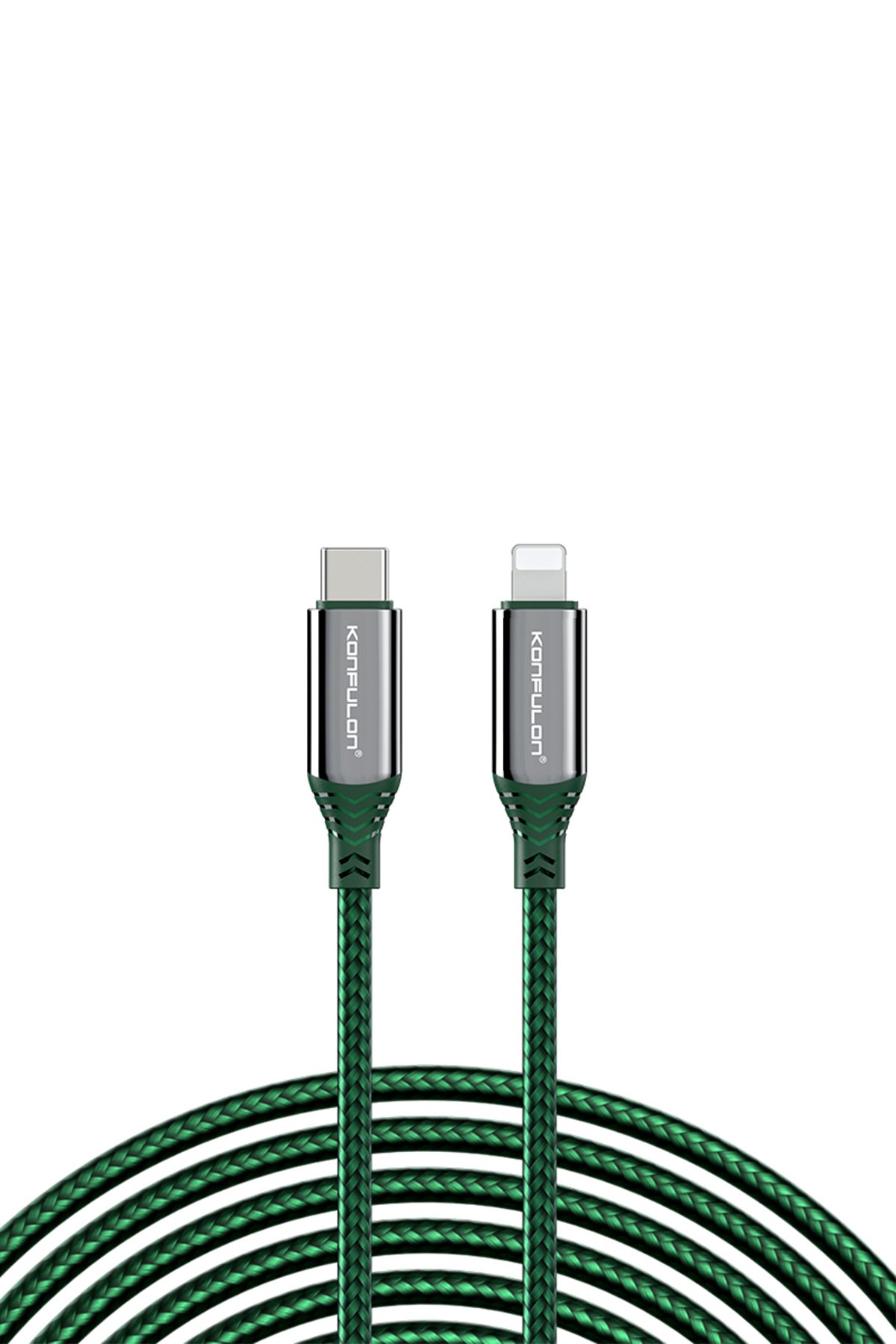 Konfulon DC35 Type-C to Lightning Kablo 1MT - Yeşil