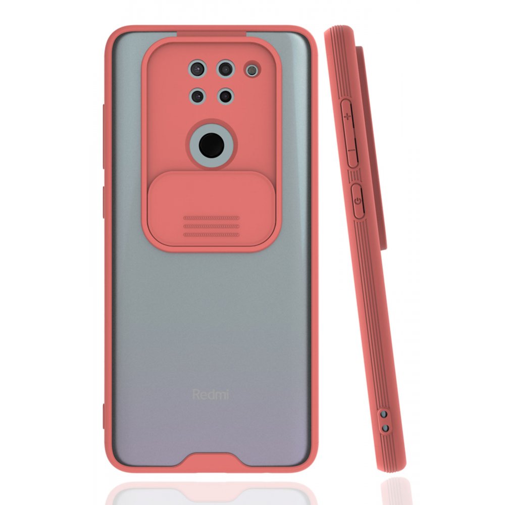 Redmi Note 9 Kılıf Platin Kamera Koruma Silikon - Pembe