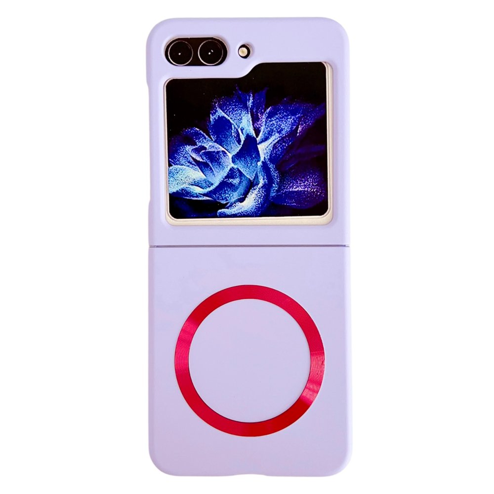  Samsung Galaxy Z Flip 5 Kılıf Mata Fold Kapak - Lila