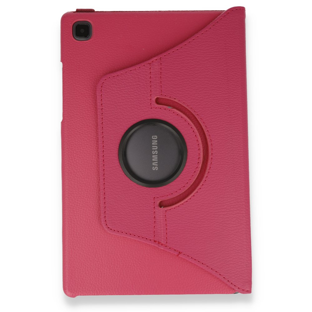  Samsung Galaxy T500 Tab A7 10.4 Kılıf 360 Tablet Deri Kılıf - Pembe