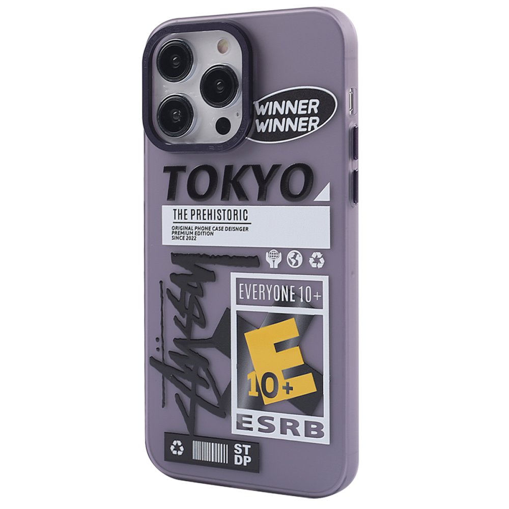 iPhone 13 Pro Max Kılıf Prada Desenli Kapak - Prada Mor - 2 iPhone 13 Pro Max Kılıf Prada Desenli Kapak - Prada Mor - 2