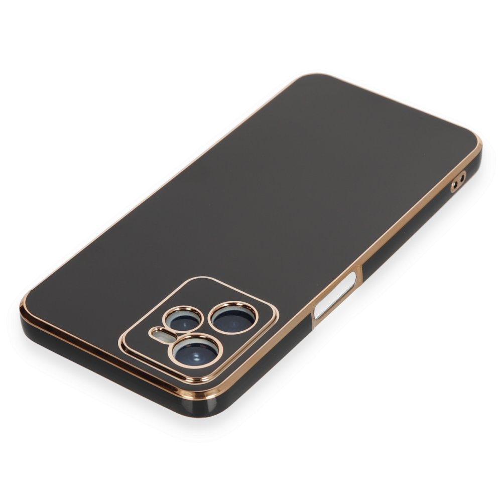 Realme C35 Kılıf Volet Silikon - Siyah  Realme C35 Kılıf Volet Silikon - Siyah
