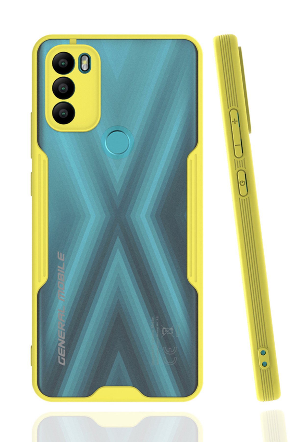 General Mobile GM 21 Plus Kılıf Platin Silikon - Sarı
