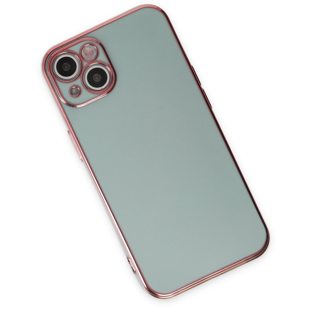  iPhone 14 Kılıf Volet Silikon - Açık Yeşil