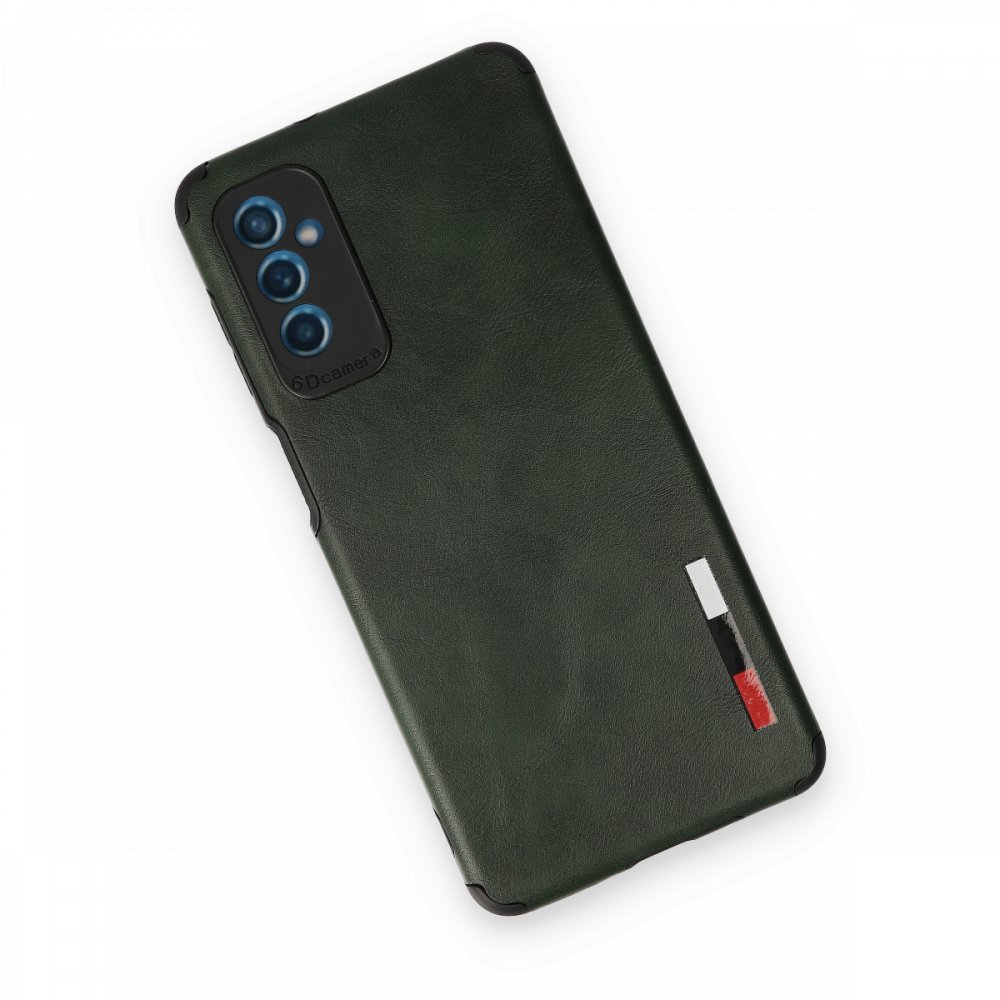  Samsung Galaxy M52 5G Kılıf Loop Deri Silikon - Yeşil