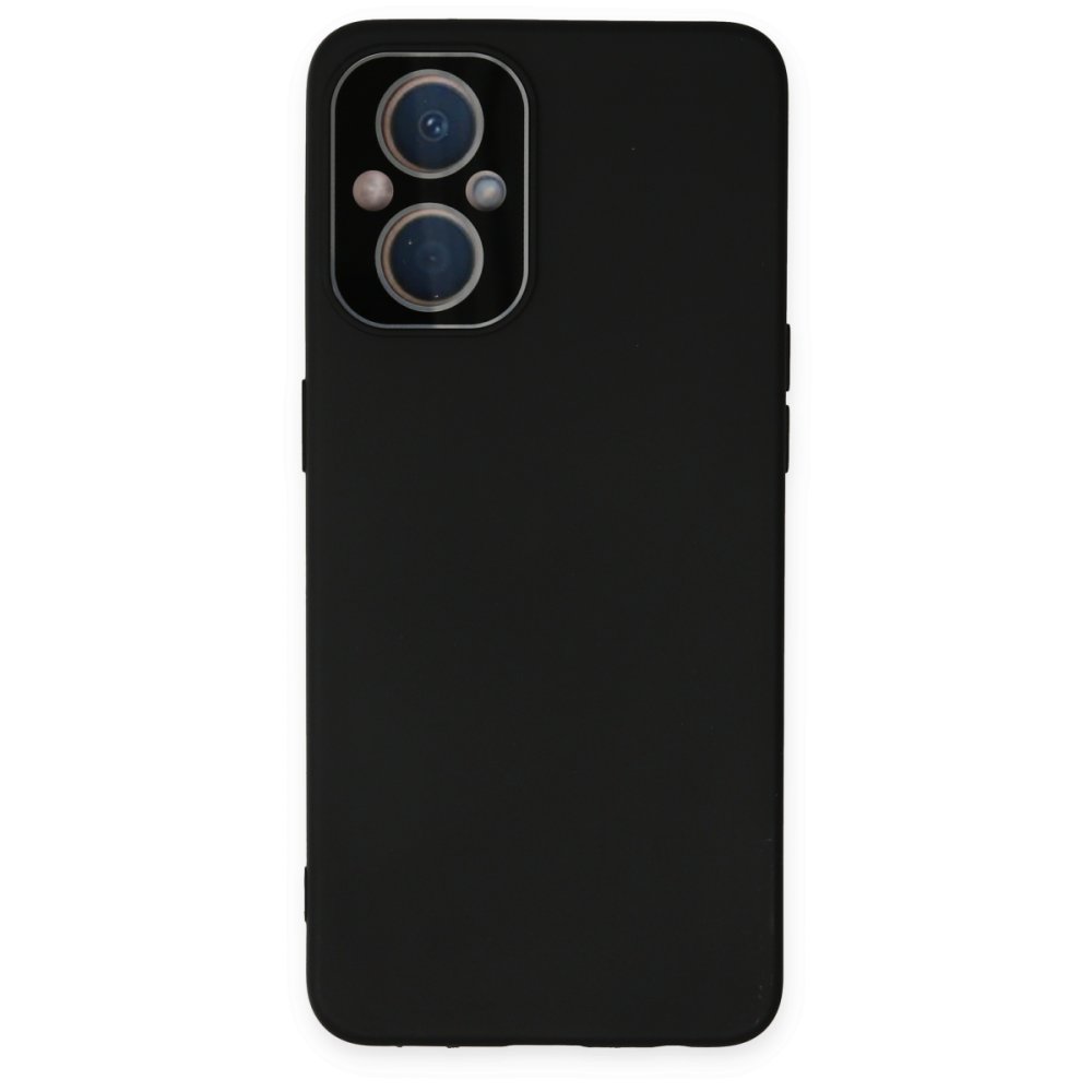  Oppo Reno 8 Lite Kılıf Lansman Glass Kapak - Siyah